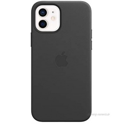 Apple Leder Case mit MagSafe für iPhone 12 | 12 Pro Schwarz 6.1 Zoll