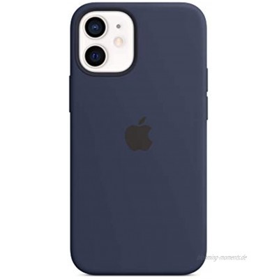 Apple Silikon Case mit MagSafe für iPhone 12 Mini Dunkelmarine 5.4 Zoll