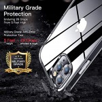 CANSHN Transparent Stoßfest Hülle Kompatibel mit iPhone 12 und 12 Pro 2020 5ft Militärischer Fallschutz Durchsichtig Dünn Weiche Silikon TPU Case Handyhülle Schutzhülle Crystal Clear