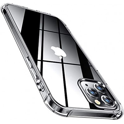CANSHN Transparent Stoßfest Hülle Kompatibel mit iPhone 12 und 12 Pro 2020 5ft Militärischer Fallschutz Durchsichtig Dünn Weiche Silikon TPU Case Handyhülle Schutzhülle Crystal Clear
