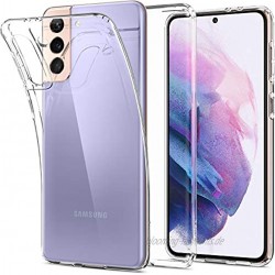 Spigen Liquid Crystal Hülle Kompatibel mit Samsung Galaxy S21 5g Silikon Slim Handyhülle -Crystal Clear