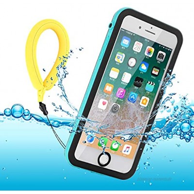 BDIG iPhone 8 Plus iPhone 7 Plus Hülle Wasserfeste Zertifiziert Dünn Outdoor Case Stoßfest Staubdicht Full Body Schutzhülle mit Displayschutz Tasche Hülle für iPhone 8Plus  7Plus A Blue