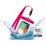 BLACKROX wasserdichte Handyhülle Handyschutz Wasserfeste Handytasche Cover Beutel Beachbag Tasche Handy Hülle Waterproof Case iPhone X XS 8 7 6s Samsung S10 S9 S8 S7 Pink