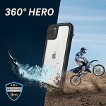 Hama Black Rock Schutzhülle 360° Hero für Apple iPhone 11 Pro Perfekter Schutz schlankes Design Kunststoff Cover 360° schwarz