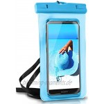 ONEFLOW wasserdichte Handy-Hülle für alle Sony Xperia | Touch- & Kamera-Fenster + Armband und Schlaufe zum Umhängen Blau Aqua-Blue