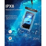 YOSH wasserdichte Handyhülle 7,0 Zoll 2 Stück Handy Wasserschutzhülle für Schwimmen Baden und Kochen IPX8 Waterproof Phone Case Kompatibel mit iPhone 12 11 Pro XS Max XR X Samsung S8