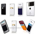 Handy-Kreditkartenetui zum Aufkleben für iPhone 12 Pro Max 12 Mini Note 20 Ultra S21 Plus etc. 3 Stück Schwarz Grau Gold