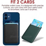 Leder Kreditkartenetui Wallet kompatibel mit iPhone 12 12 Mini 12 Pro 12 Pro Max Mag-Safe Magnet Kartenhalter für iPhone Wallet Herren Damen Passt 2 Karten