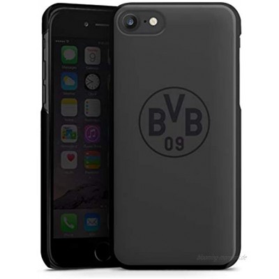 DeinDesign Hard Case kompatibel mit Apple iPhone 8 Schutzhülle schwarz Smartphone Backcover Borussia Dortmund Logo BVB