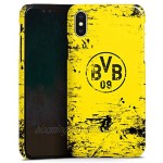 DeinDesign Premium Case kompatibel mit Apple iPhone X Smartphone Handyhülle Hülle glänzend Borussia Dortmund Offizielles Lizenzprodukt BVB
