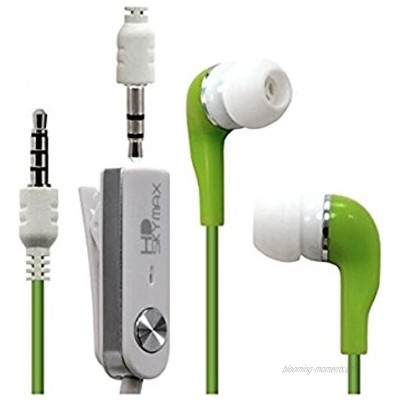 Seluxion in-Ear-Kopfhörer Stereo Farbe Grün für Acer Liquid Jade Z M220 HaierPhone W717 Befestigung W816