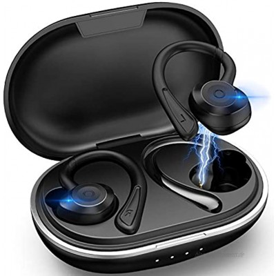 [2021 Neuestes Modell] Bluetooth 5.0 Kopfhörer SportKopfhörer Sport Joggen IPX7 Wasserdicht Sport Kopfhörer Kabellose In Ear 36 Stunden Spielzeit mit Ladebox