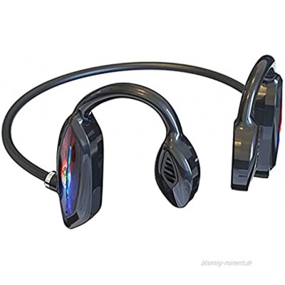 AQUYY Kabellos Sport Kopfhörer Bluetooth Open-Ear Ohrhörer mit Geräuschunterdrückung Mikrofon IPX5 Wasserdicht Stereo Wireless Kopfhörer zum Training Laufen Joggen Fahren Black