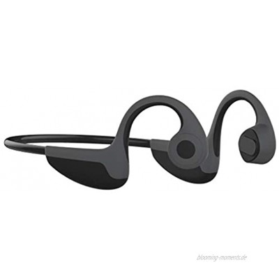 H HILABEE Wireless Knochenschall Kopfhörer Bluetooth Nackenbügel Sport Headphones viele Farben auswählen Schwarz