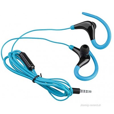 Kopfhörer Kunststoff Mode Ohrhaken Sport Laufen Kopfhörer KY-010 Laufen Stereo Bass Musik Headset Für viele Handys Blau