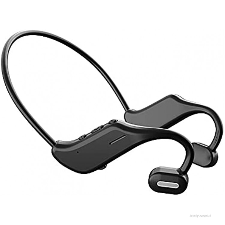 MY99 USHOMI DYY-5 Knochenleitungskopfhörer Drahtloser wasserdichter Kopfhörer Sport Bluetooth-kompatibles Headset mit Mikrofon Schwarz