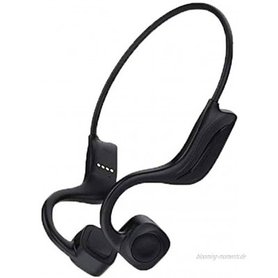 NCRD Knochenleitungskopfhörer Wireless Ohrhörer Bluetooth 5.0 IPX8. wasserdichte Sport-Bluetooth-Kopfhörer mit Mikrofon 6D-Panorama-Surround-Sound for Sport leicht