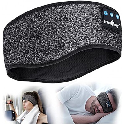 Schlafkopfhörer,Bluetooth 5.2 Kopfband Kopfhörer Drahtlose Musik Schlafende Kopfhörer Personalisiert Sleepphones mit Ultradünnen HD Lautsprecher,Coole Gadgets für Frauen Männer,Sport Seitenschläfer