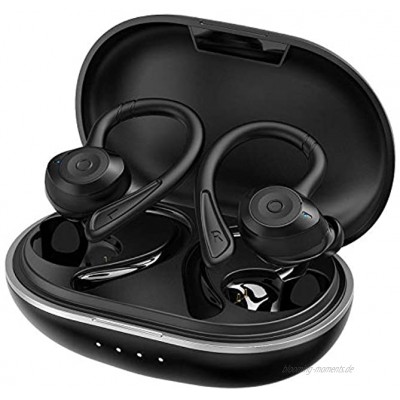 Zimak Bluetooth 5.0 Kopfhörer Kabellos IPX7 Wasserdicht 36 Stunden Spielzeit Sport Kopfhörer In Ear SportKopfhörer Kabellose Sport Joggen mit Ladebox für Fitness Workouts