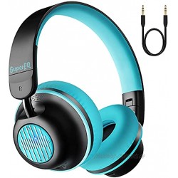 SuperEQ Active Noise Cancelling Kopfhörer Bluetooth 5.0 Kopfhörer On Ear Headset kabellos mit ANC Geräuschunterdrückung Bass Mikrofon Sprachanruf weiche Ohrpolster